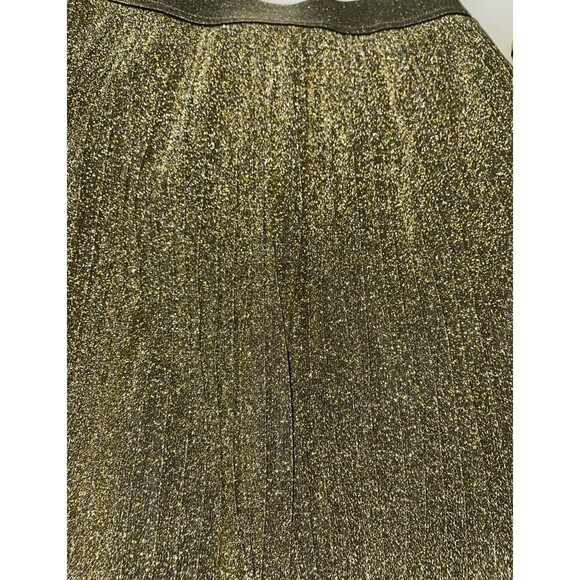 JUST FEMALE Metallic Pleated Midi Skirt - Picture 3 of 6